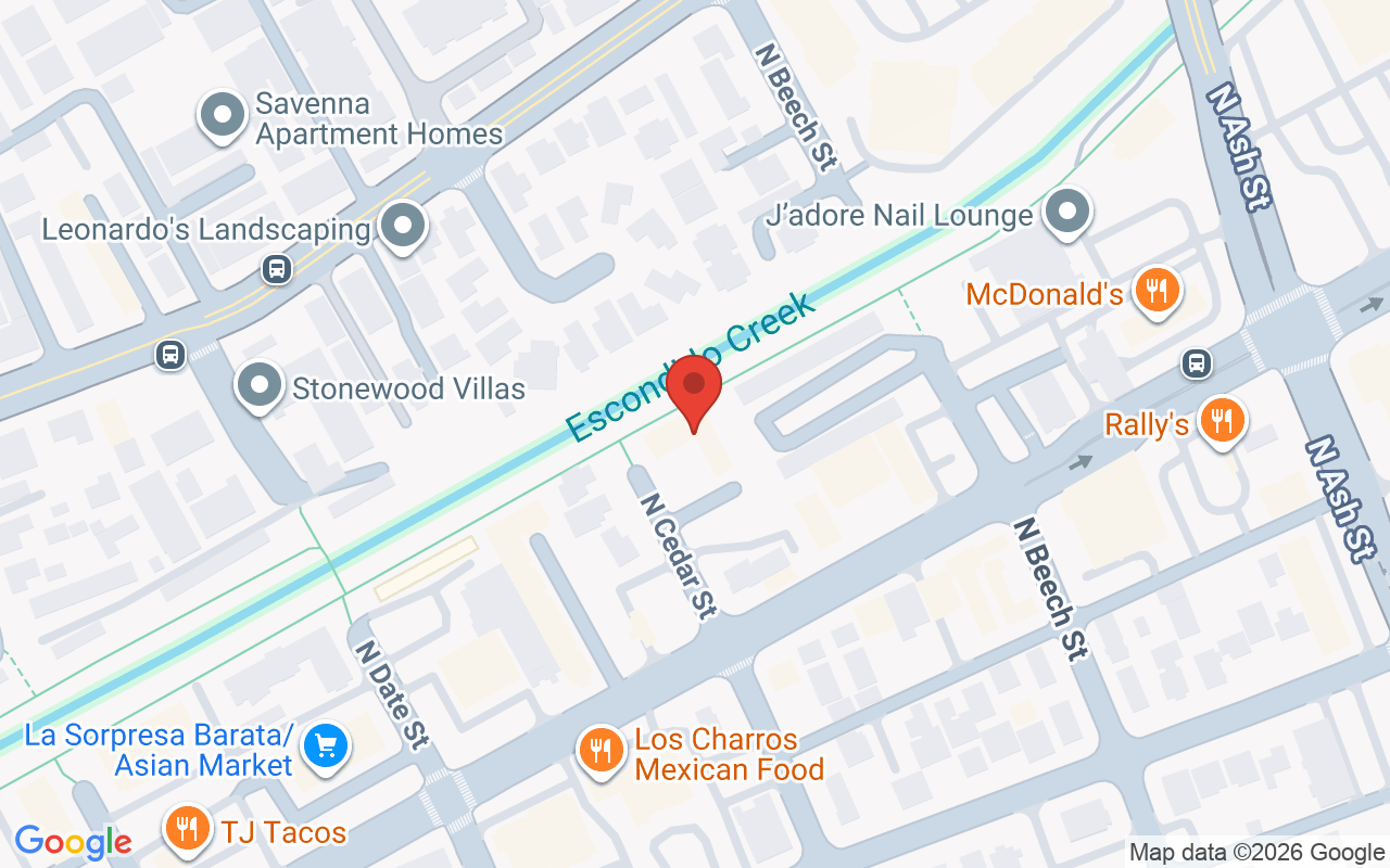 Map showing the location of Nails By Kim Chau