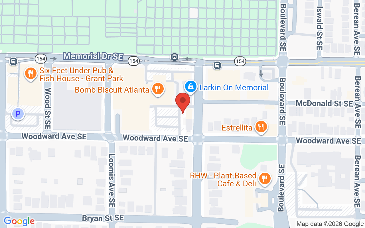 Map showing the location of Chrome Rose Salon