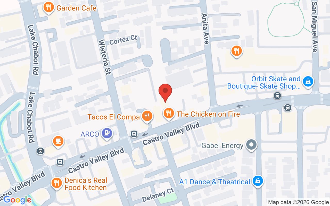 Map showing the location of Studio W Salon
