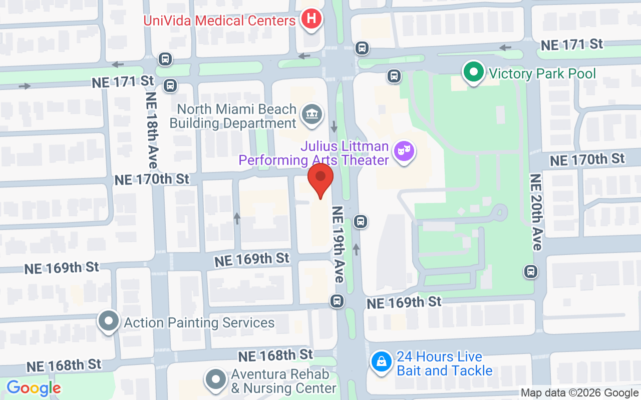 Map showing the location of Rich & Clear Spa