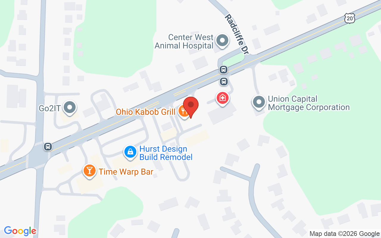 Map showing the location of Studio M CLE