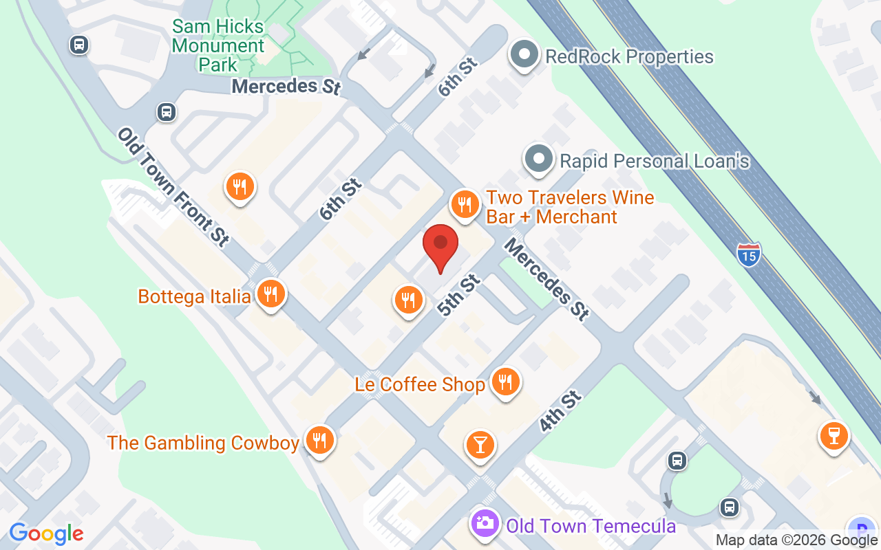 Map showing the location of Artisan Parlor