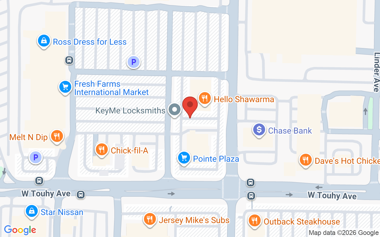 Map showing the location of Posh Beauty Bar