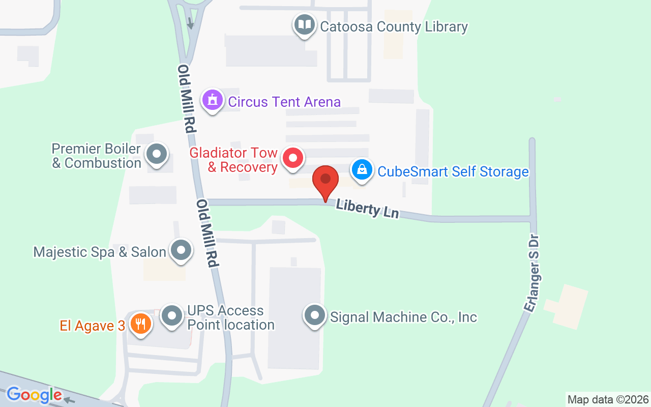 Map showing the location of The Element Hair Studio