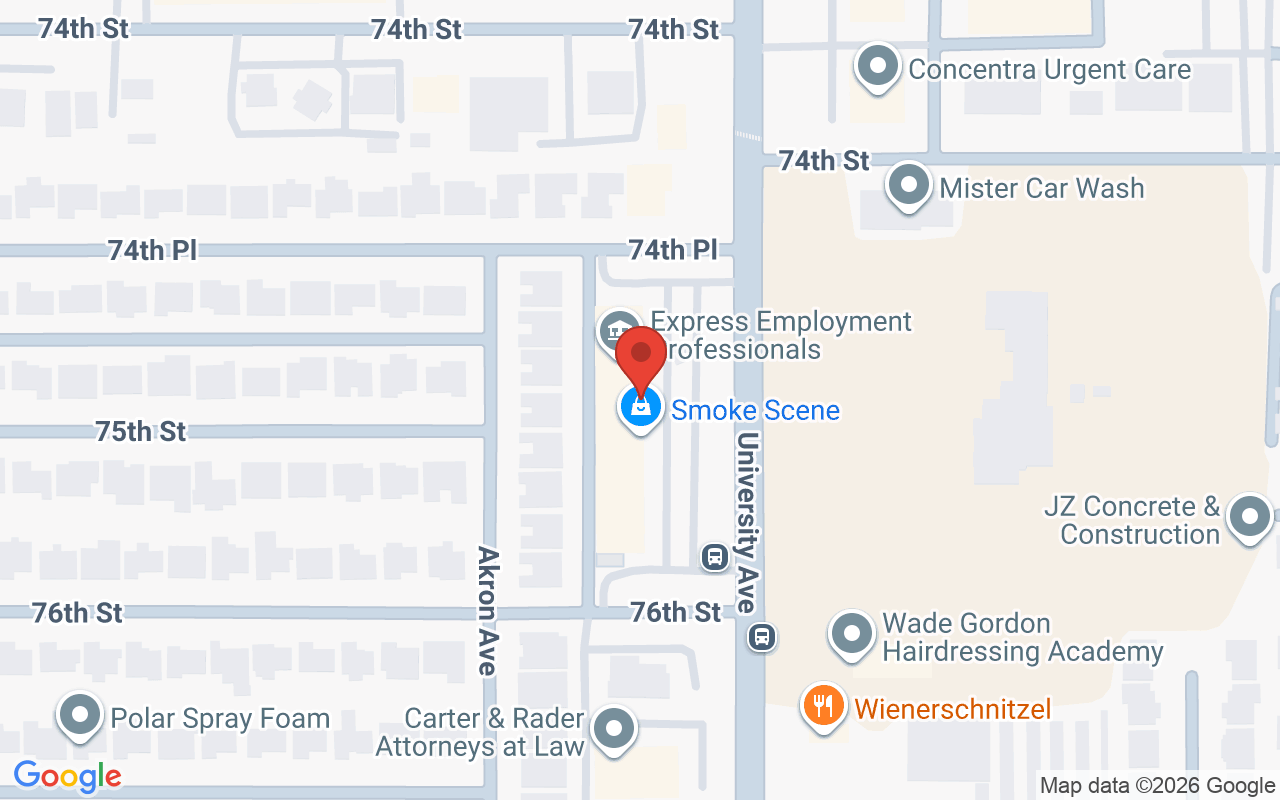 Map showing the location of Lori Peppin Hair