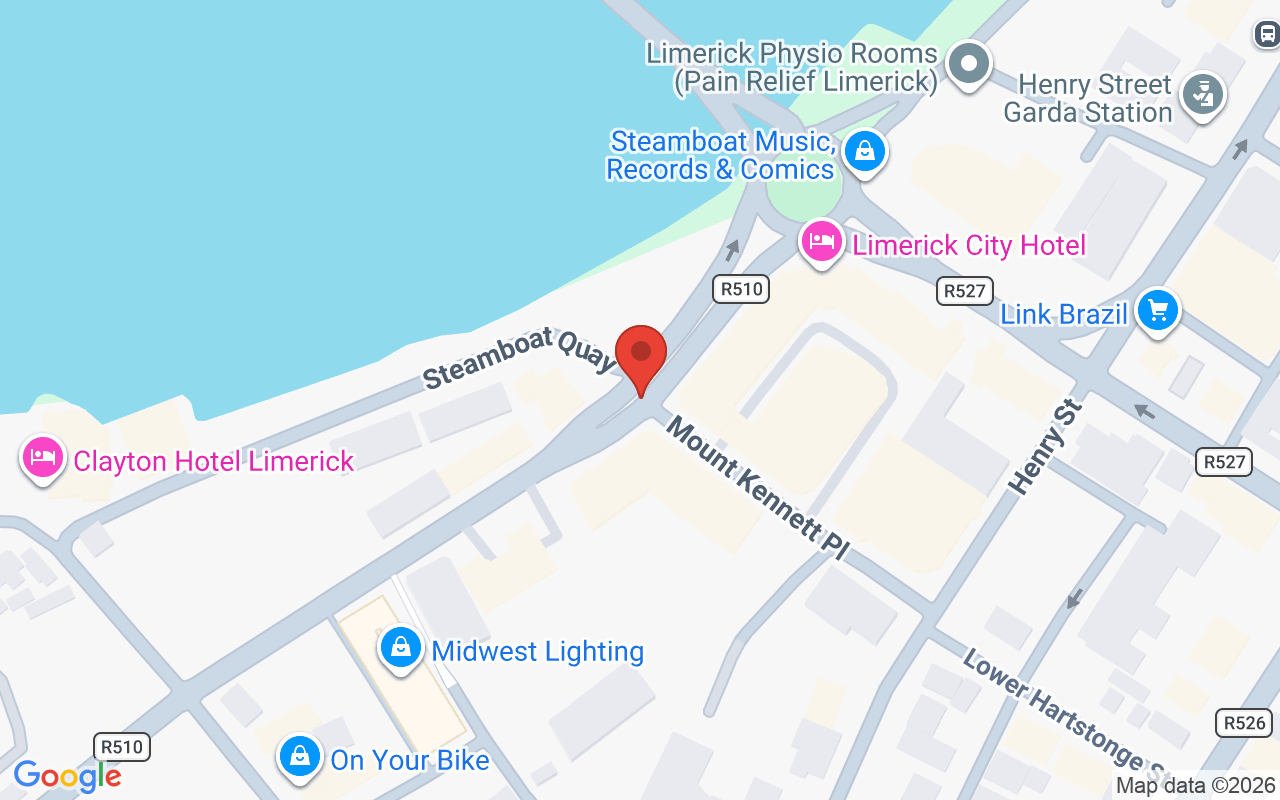 Map showing the location of Bellissimo Hair & Beauty Limerick