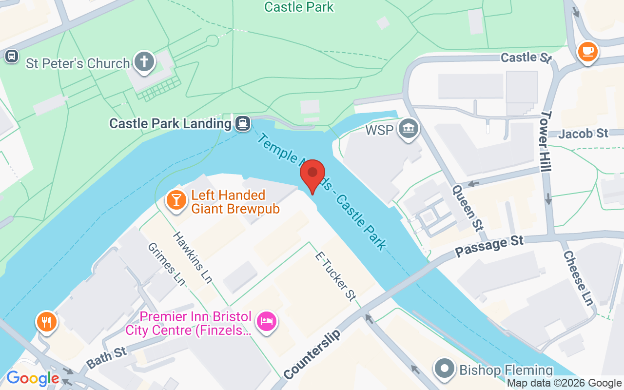 Map showing the location of timeless beauty Bristol