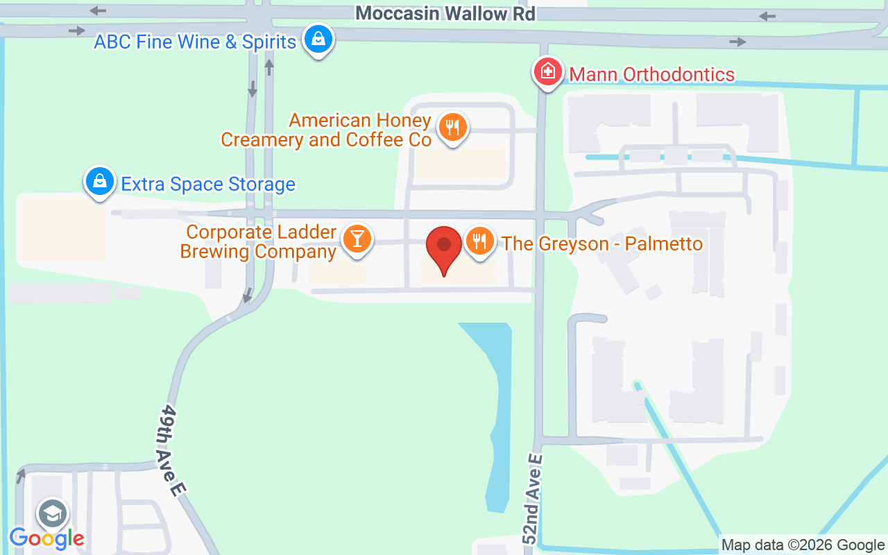 Map showing the location of Belt Salon Aveda
