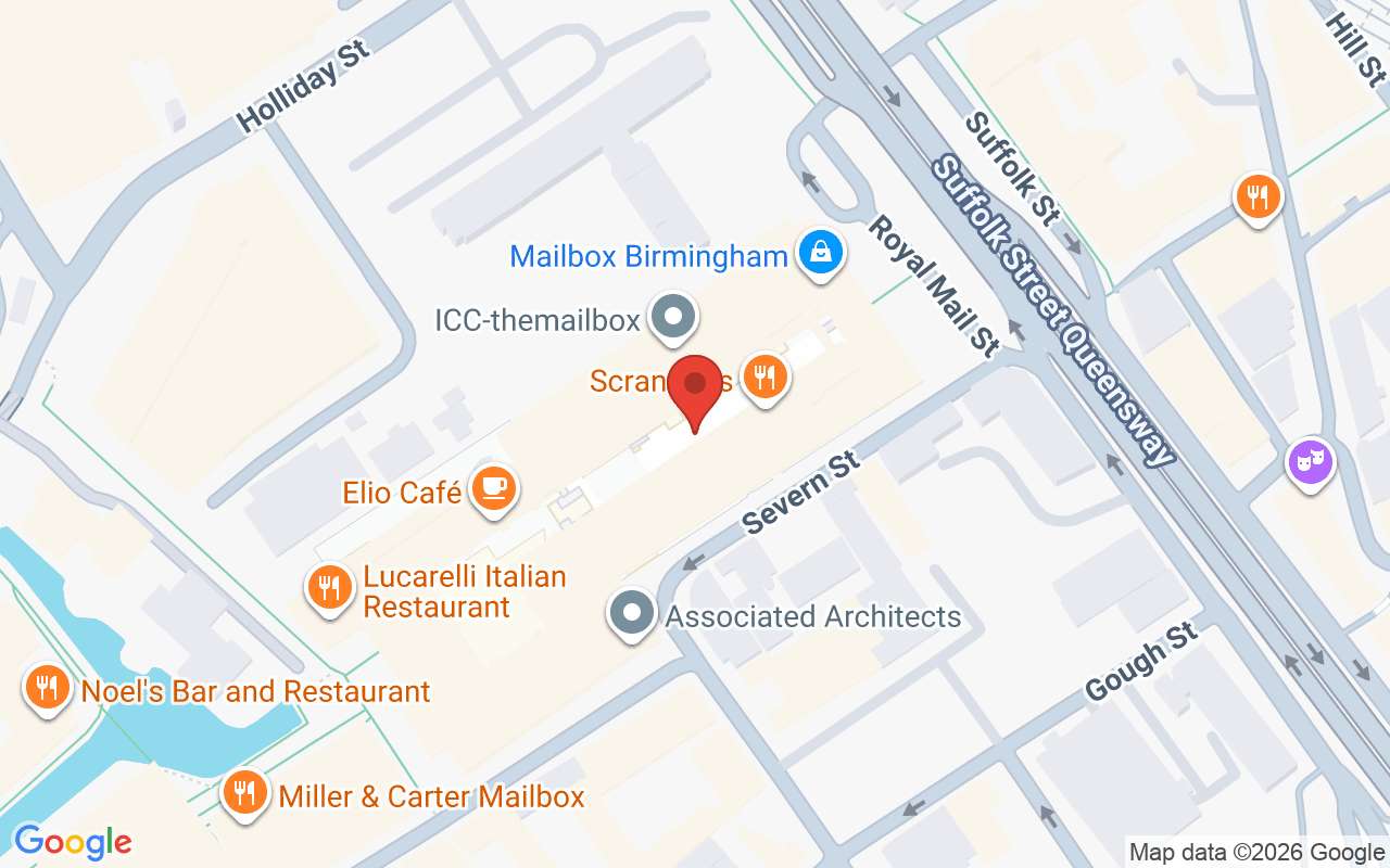 Map showing the location of Dermoperfection Birmingham
