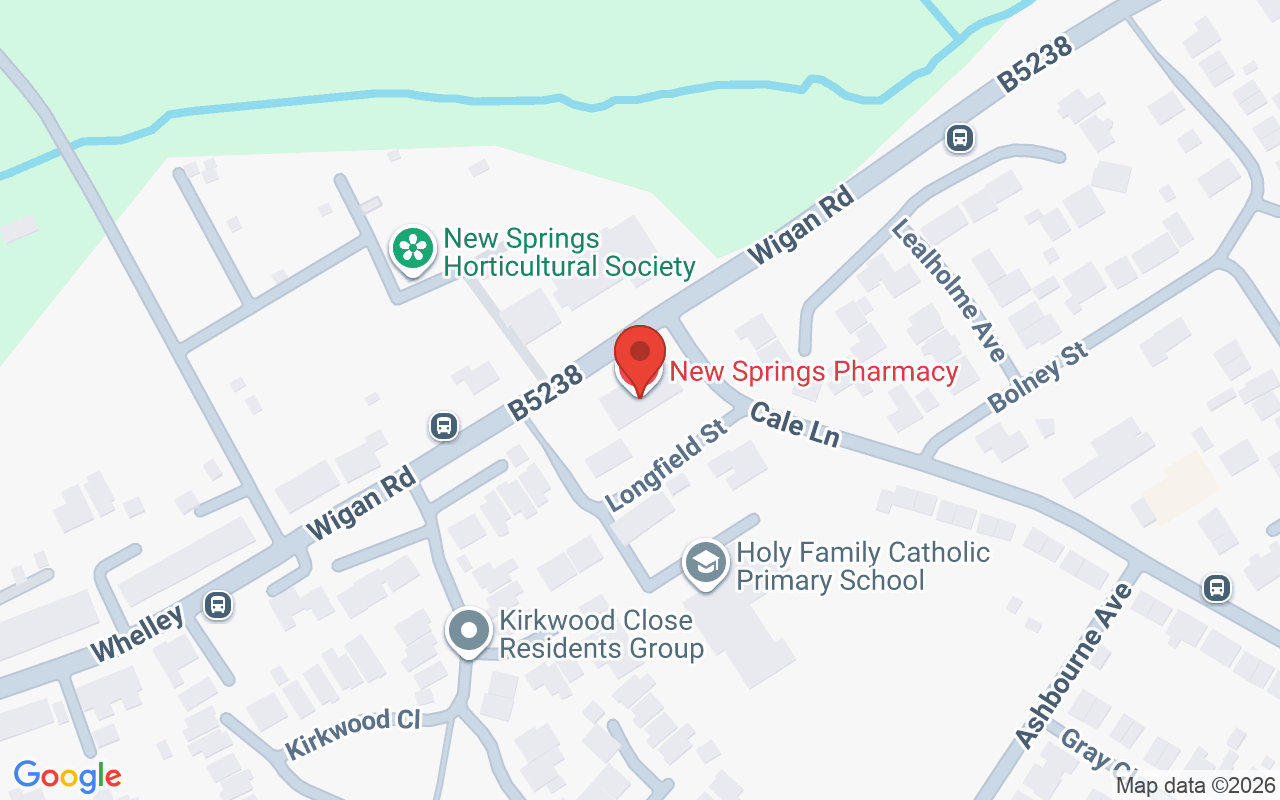 Map showing the location of The Hair, Beauty & Laser Company