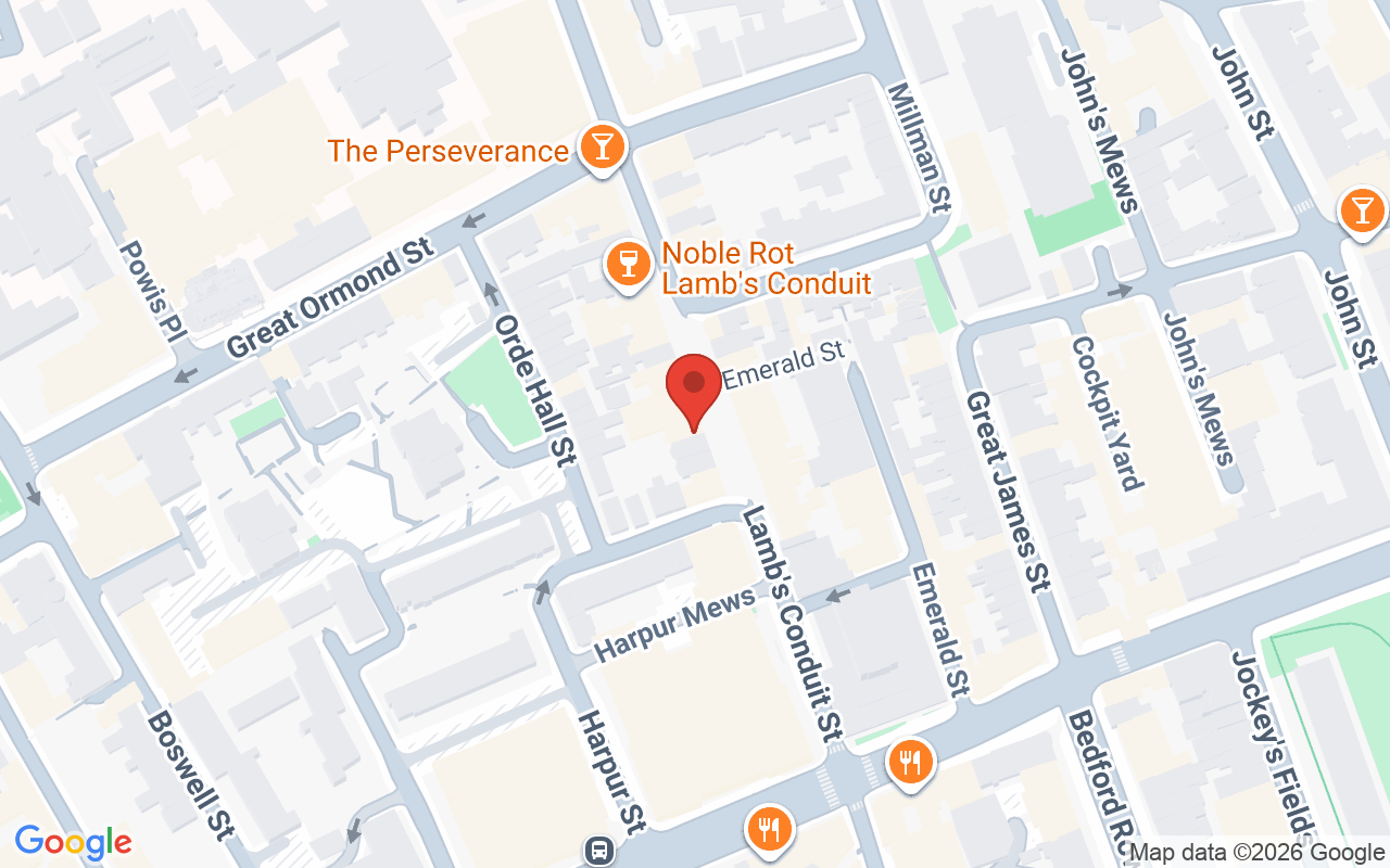 Map showing the location of Hair Replacement London at Cochrane & Co