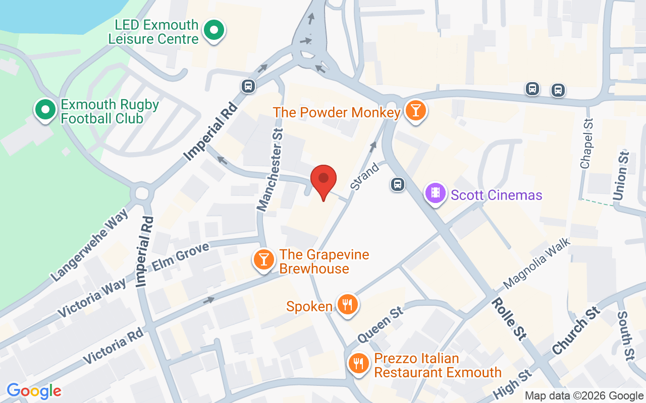 Map showing the location of Nails On The Exe