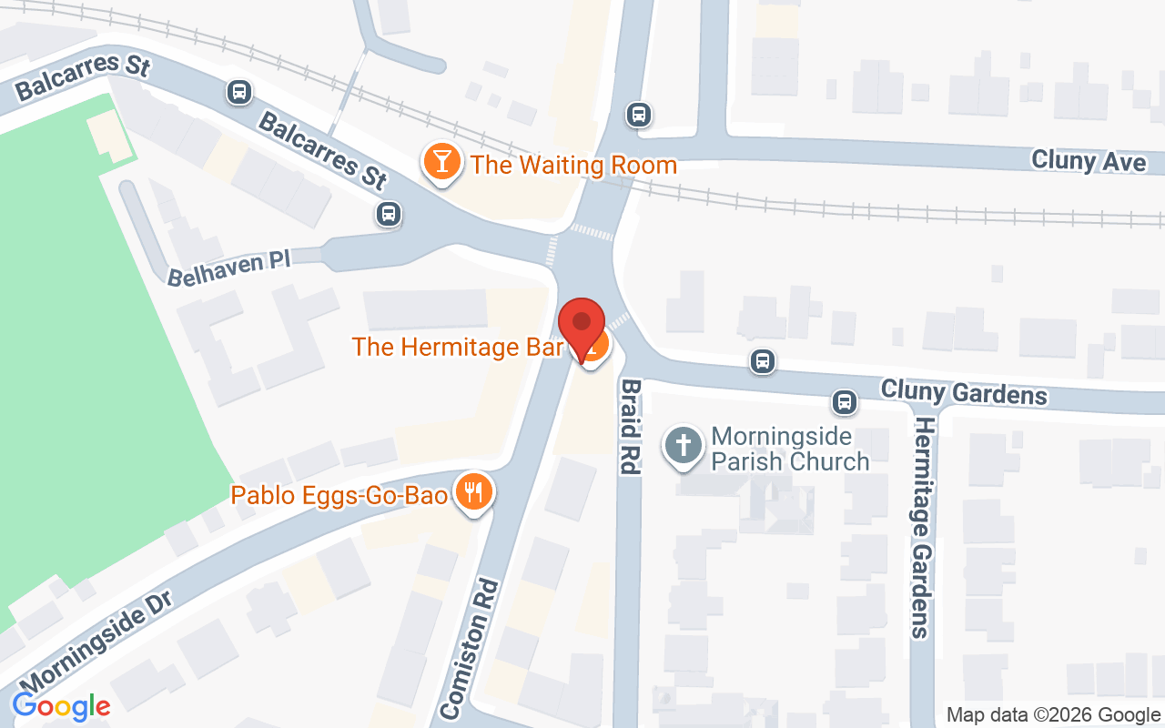 Map showing the location of Danielle Carr Comiston