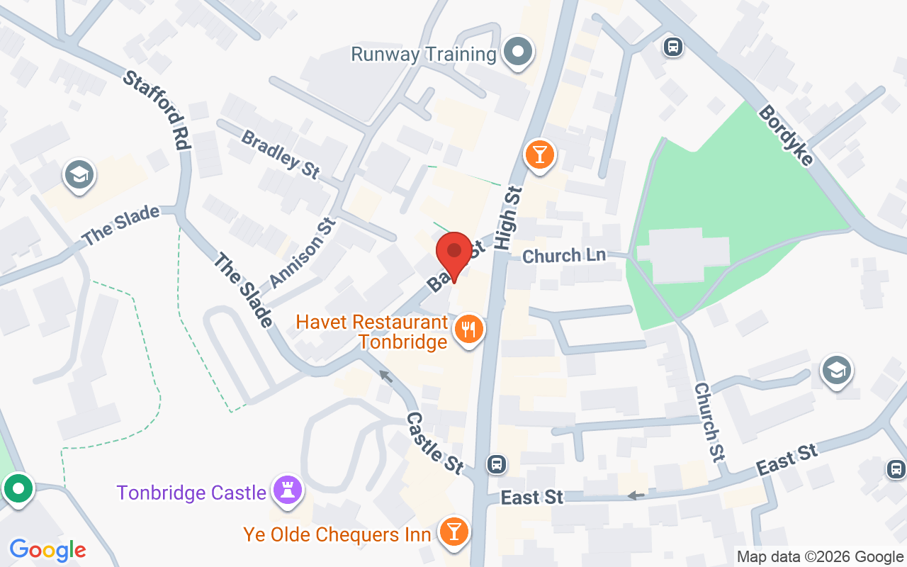 Map showing the location of Nirvana Beauty Tonbridge
