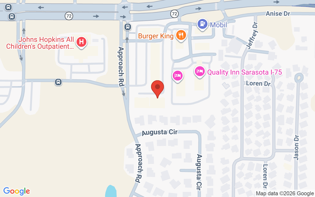 Map showing the location of Essentials School of Massage