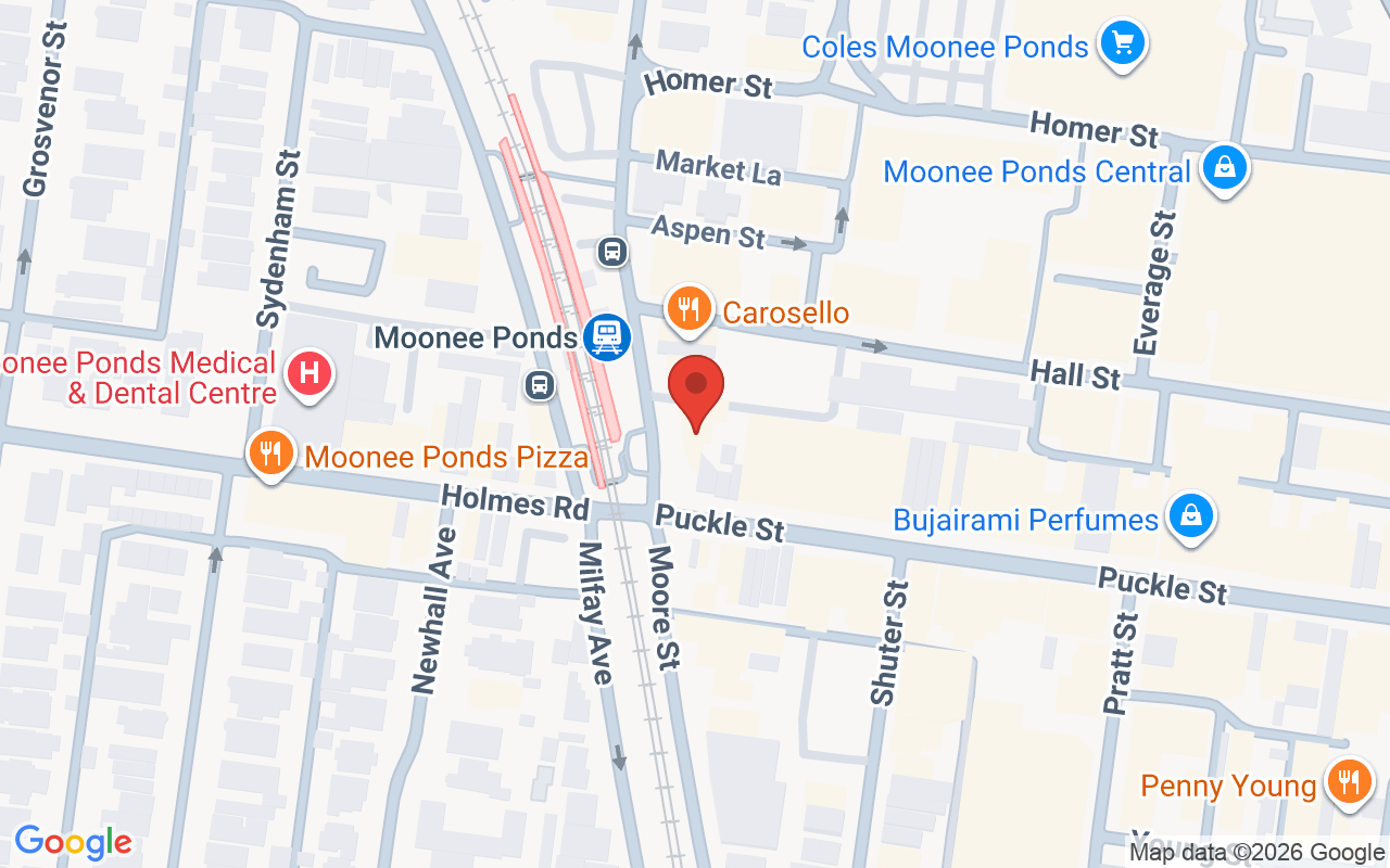 Map showing the location of North Pearl | Moonee Ponds