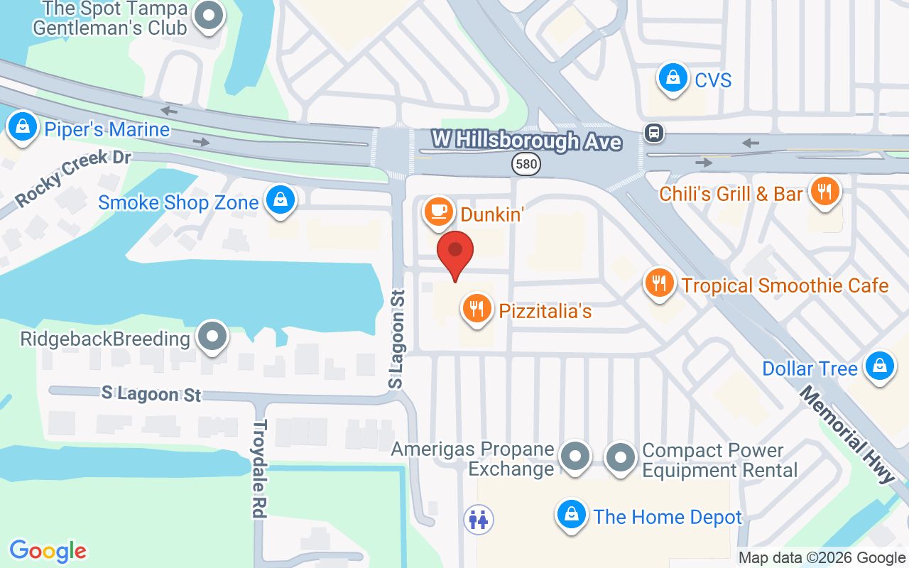 Map showing the location of Fantastic Nails