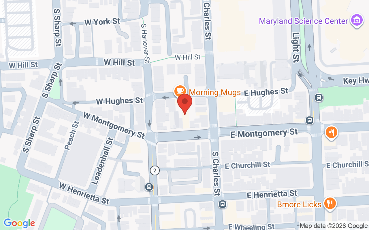 Map showing the location of Lash Lab Studio
