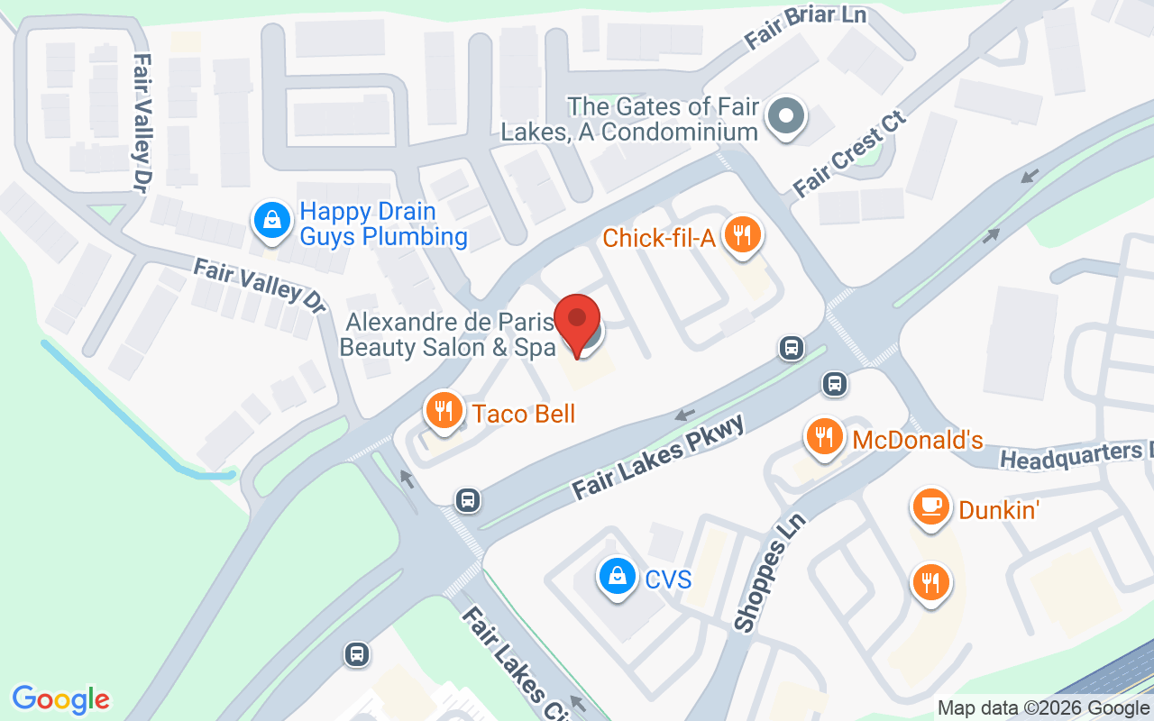 Map showing the location of Alexandre de Paris