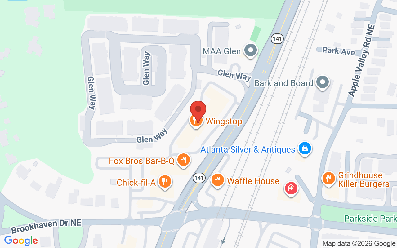 Map showing the location of LA LA LASH