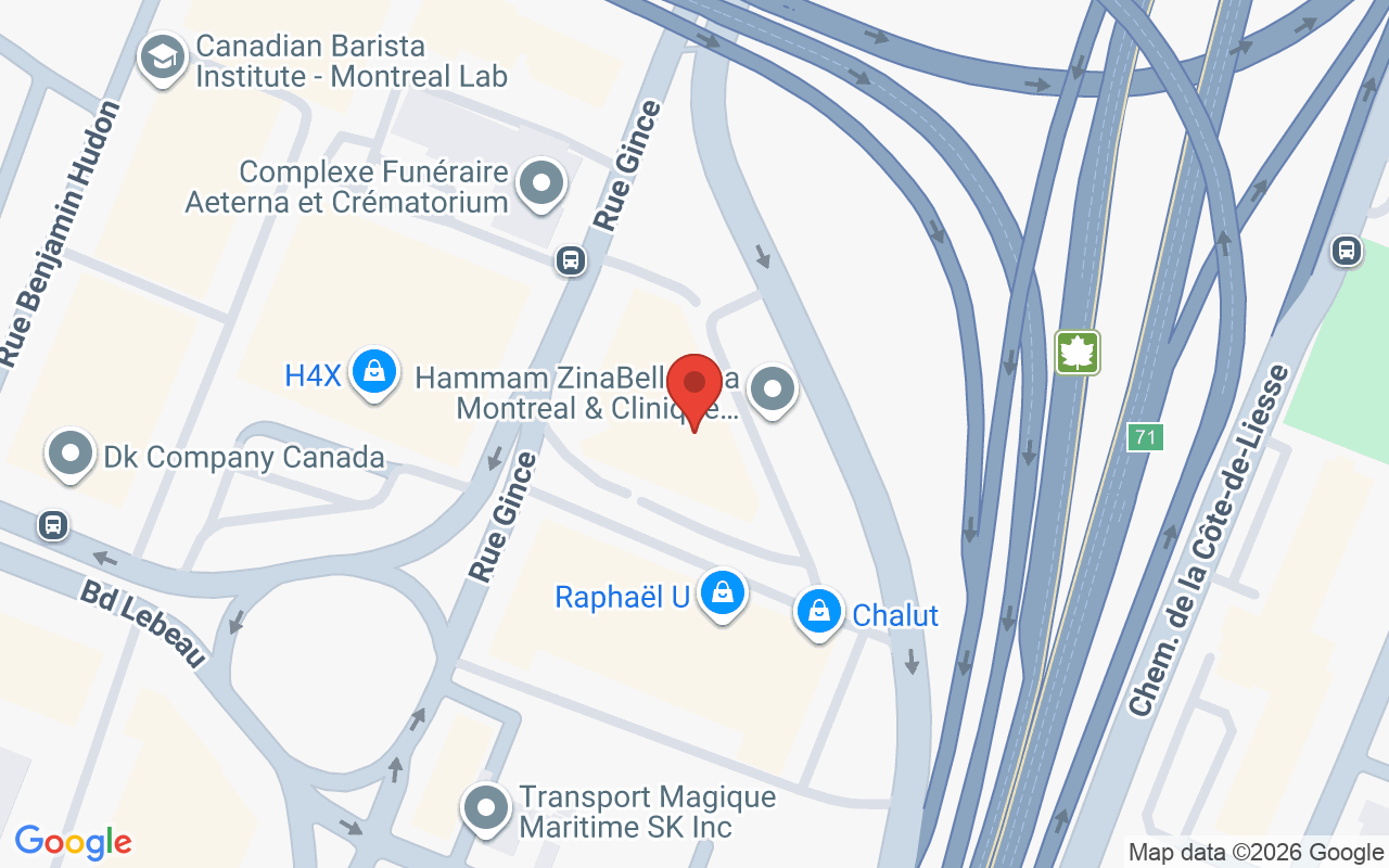 Map showing the location of Zinabelle