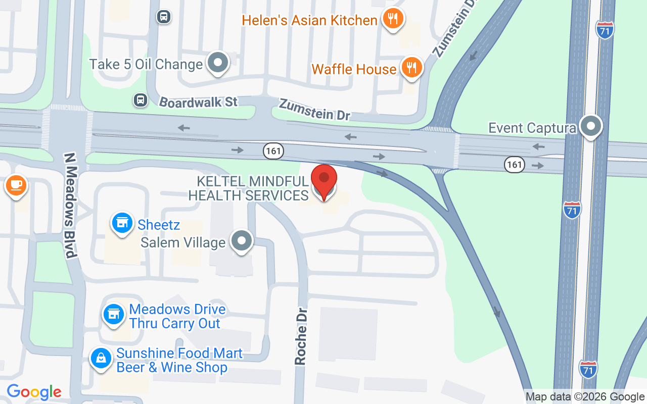 Map showing the location of Virtuous Beauty Salon