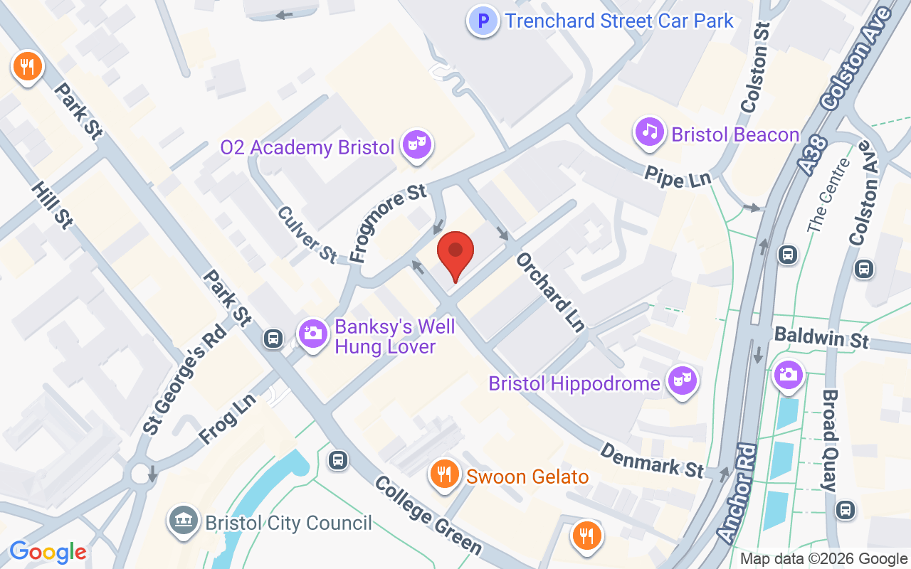 Map showing the location of Angelic Beauty Bristol