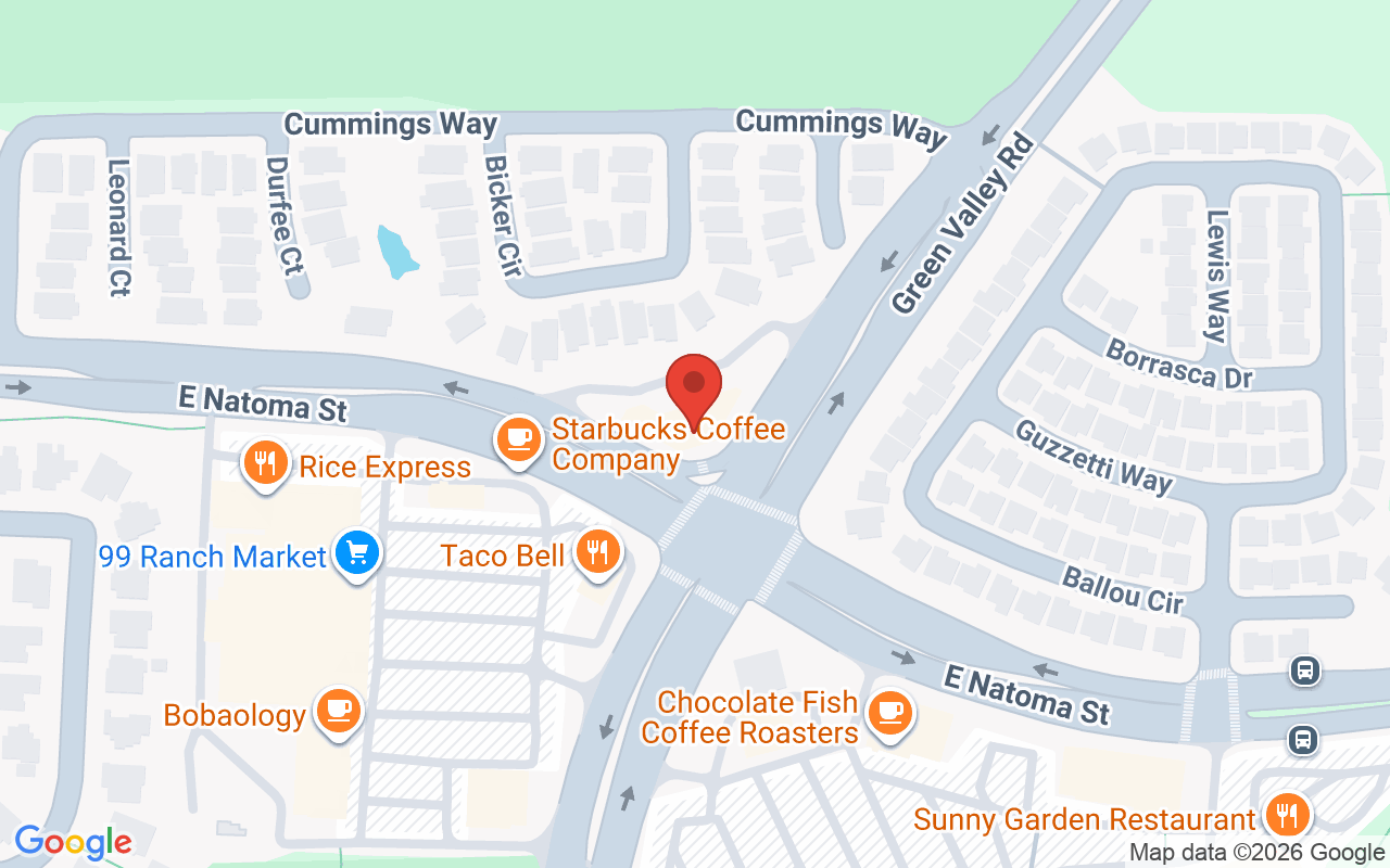 Map showing the location of Corner Nails And Spa