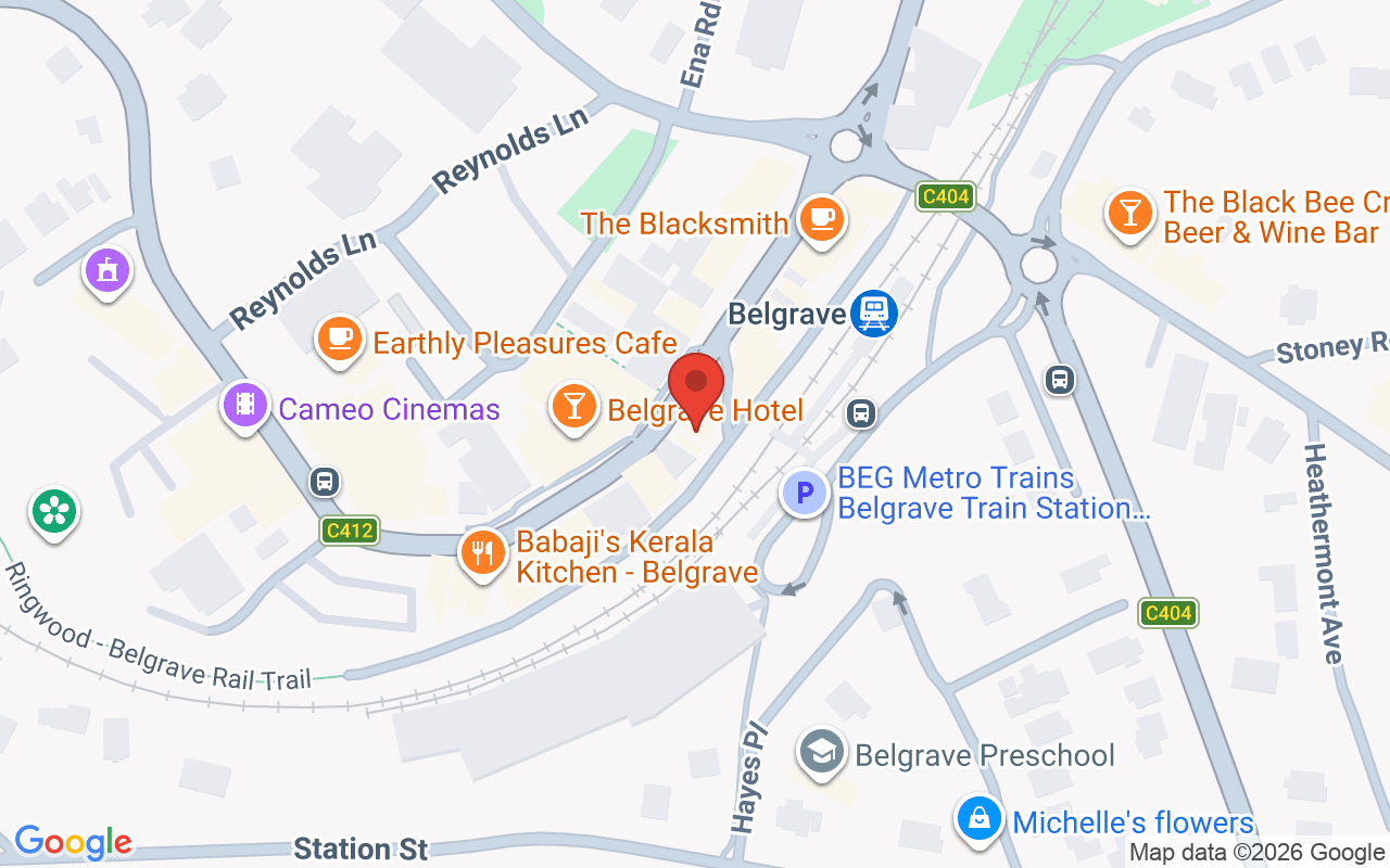 Map showing the location of Biba Academy of Hair and Beauty