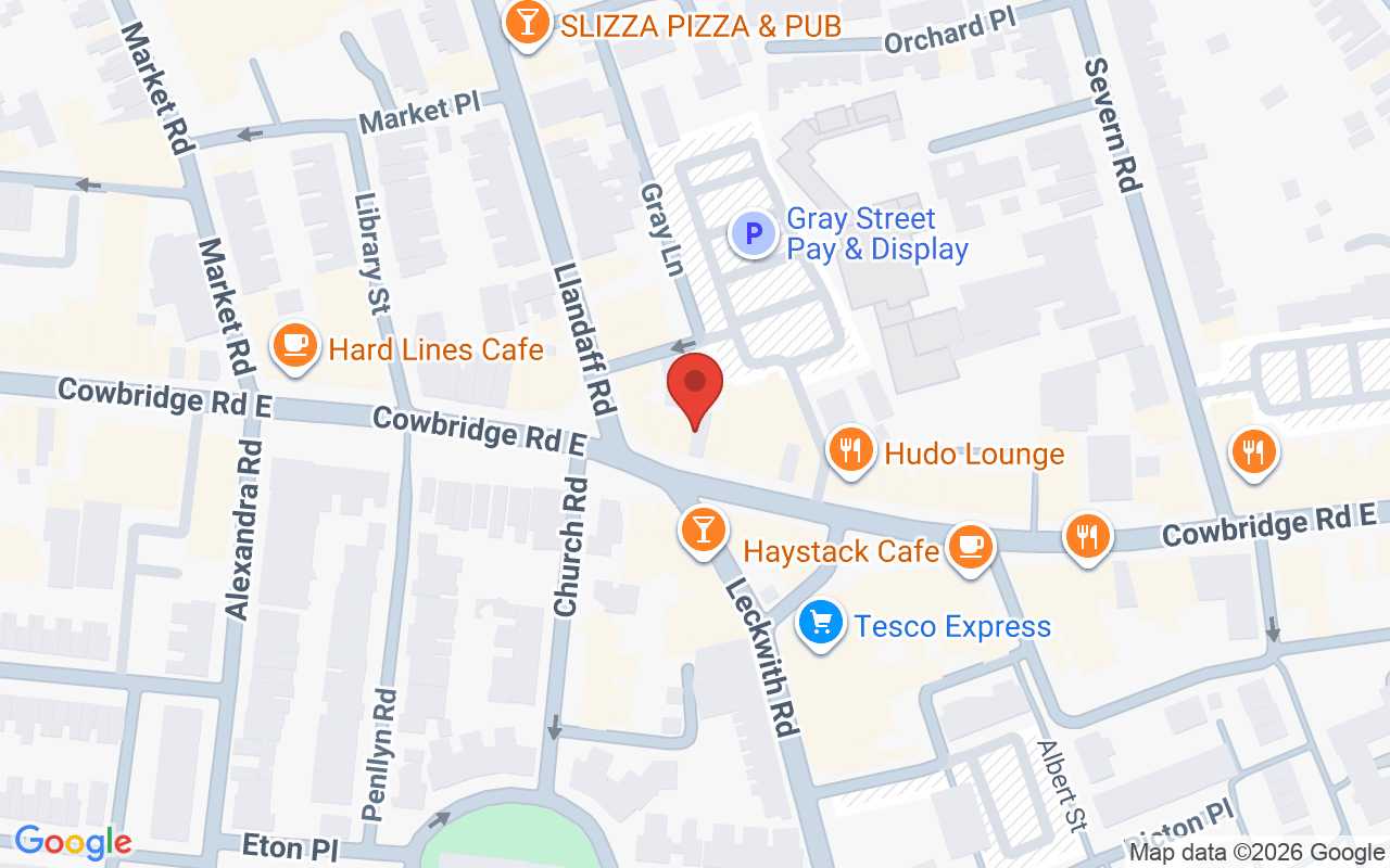 Map showing the location of Kalon Hair Studio