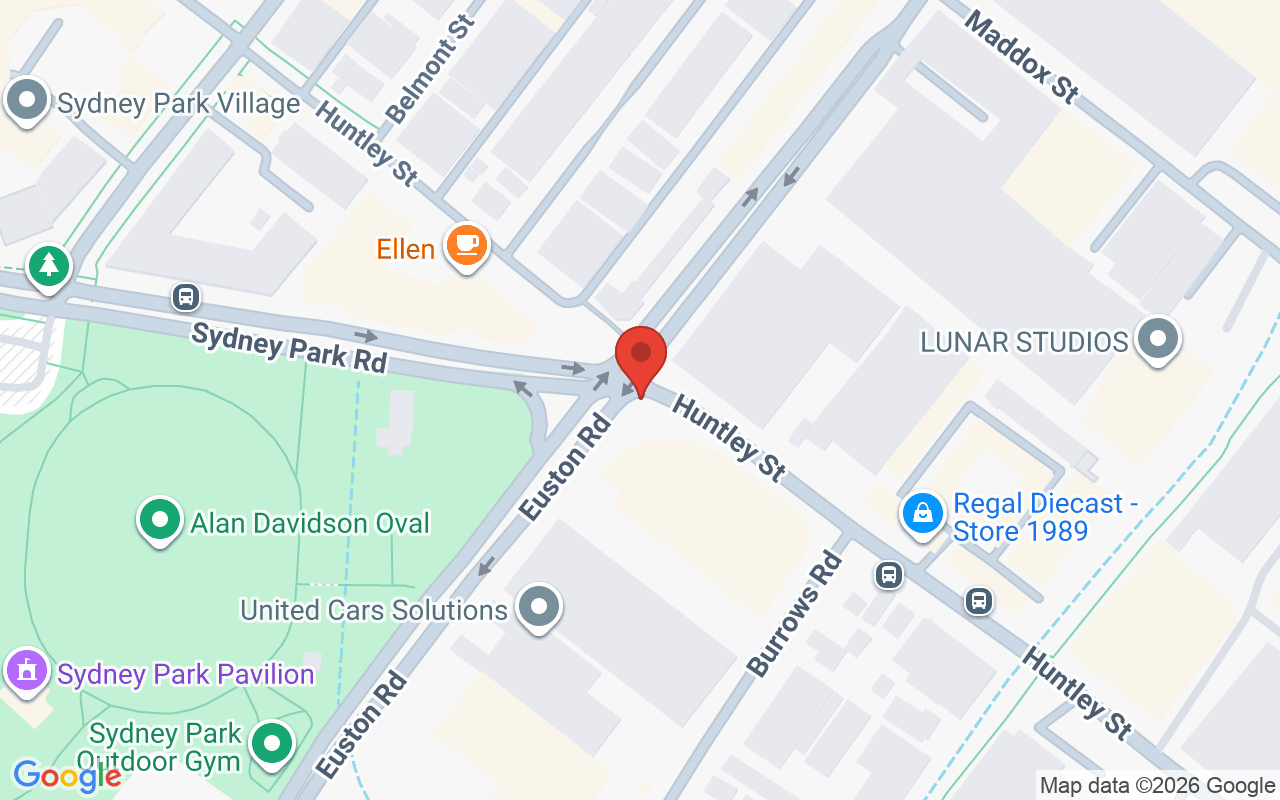 Map showing the location of Zecca Cosmedical