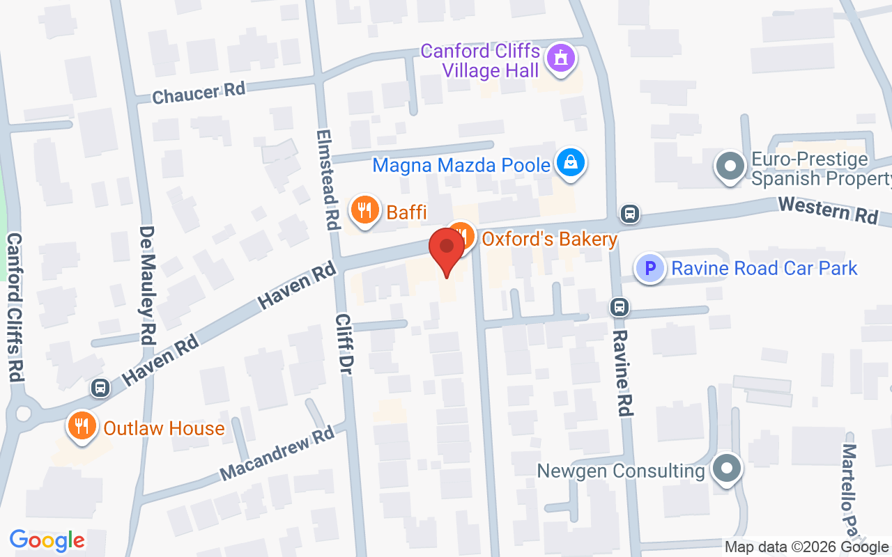Map showing the location of Dana Quinlan Dorset