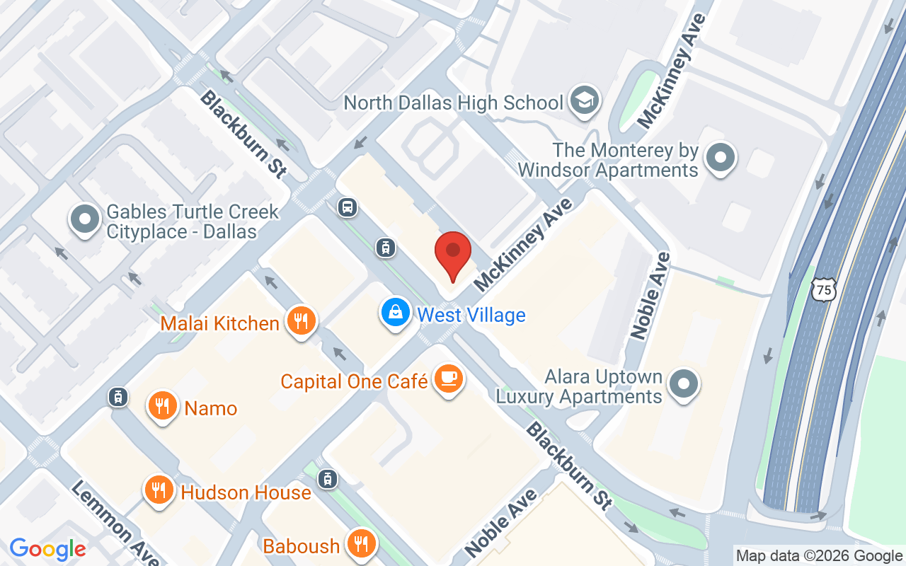 Map showing the location of Lure Salon