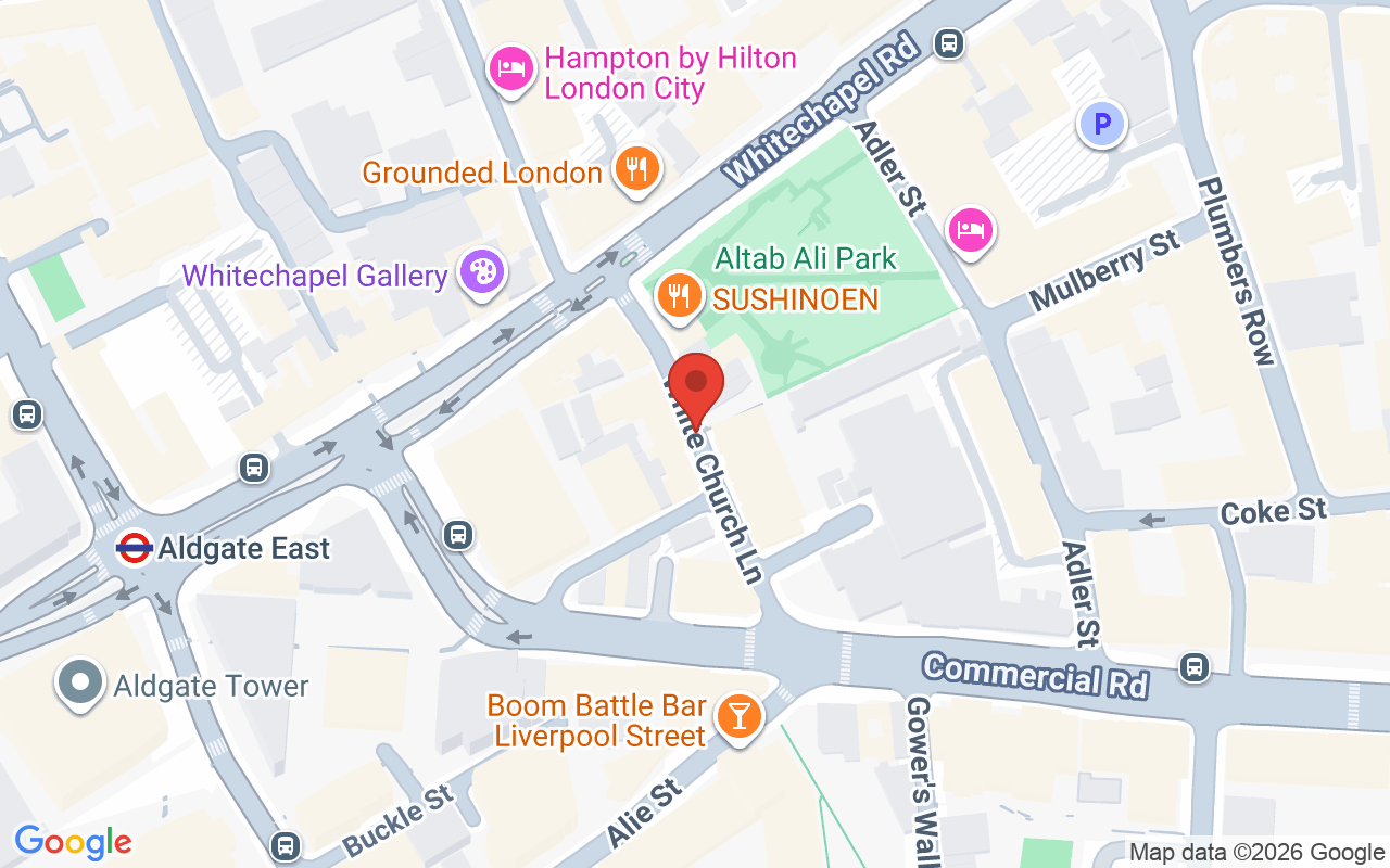 Map showing the location of Maryam hair and beauty