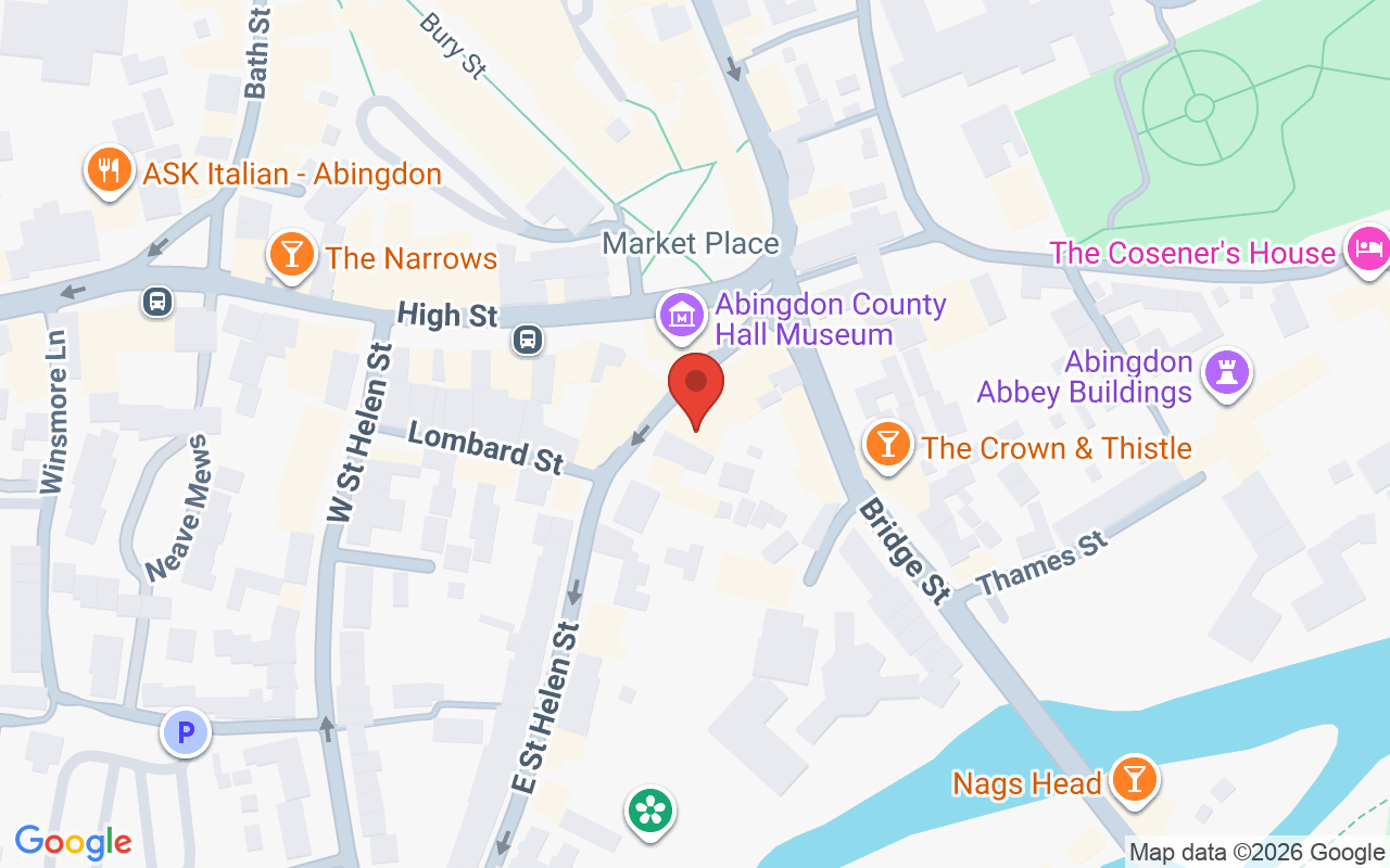Map showing the location of Wisteria Avenue Hair Salon, Abingdon – Oxfordshire