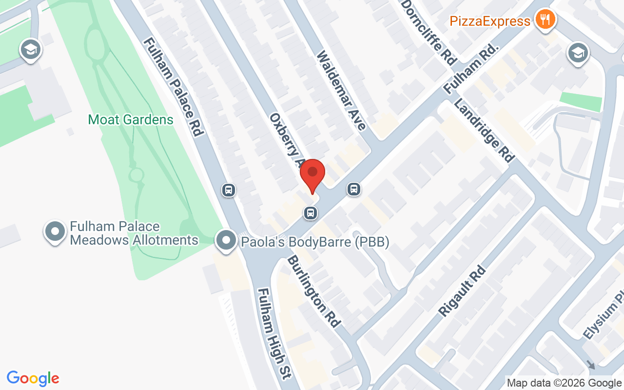 Map showing the location of You&Me Fulham