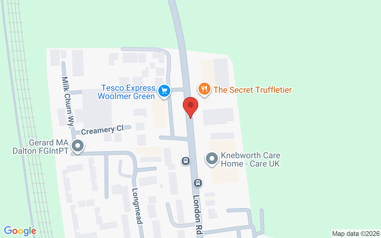 Map showing the location of OG Hair and Aesthetics