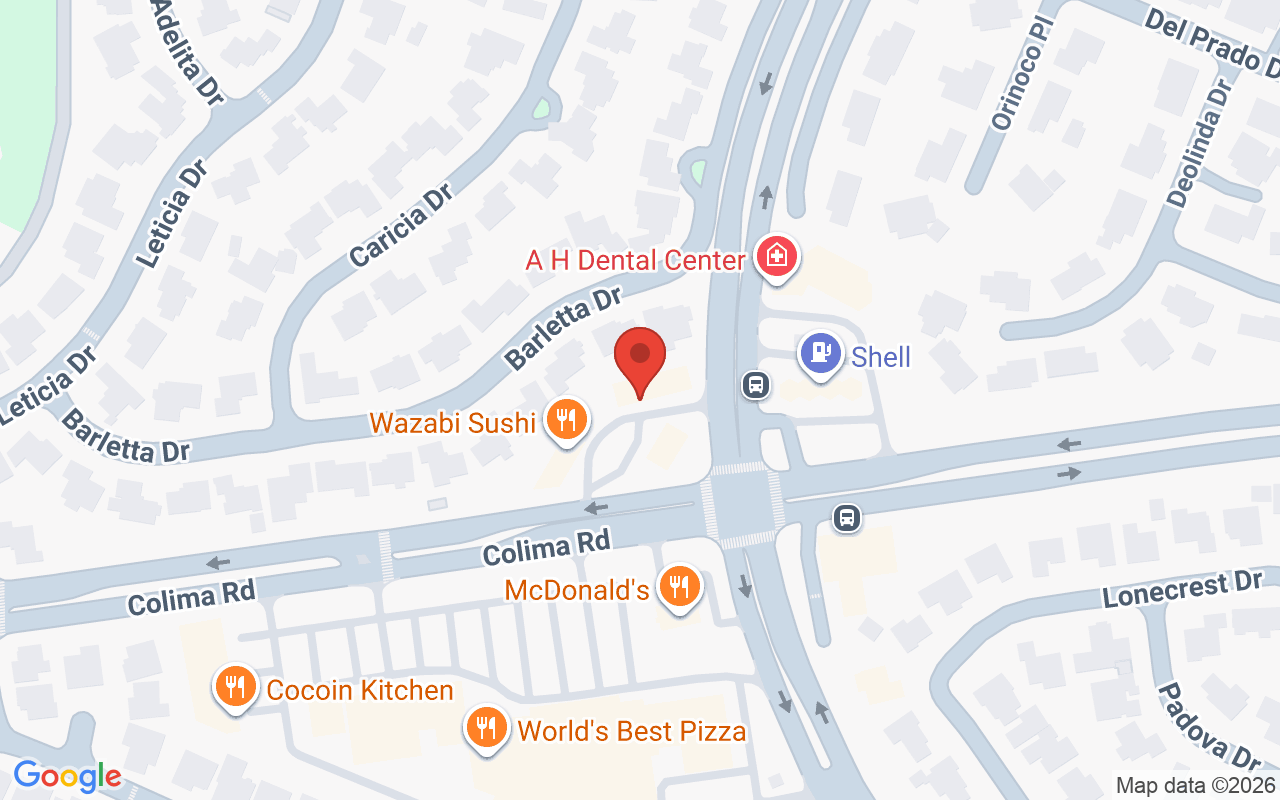 Map showing the location of Paloma Valentina Hair