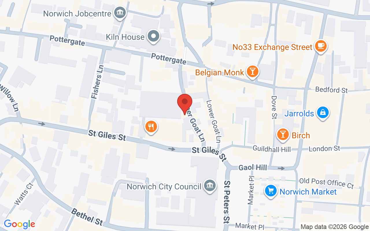 Map showing the location of Flint, Norwich