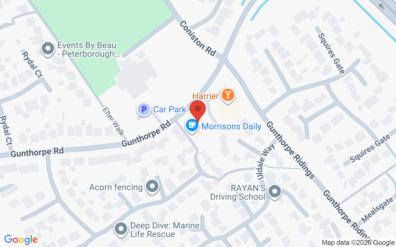 Map showing the location of Studio 74 Hairdressers