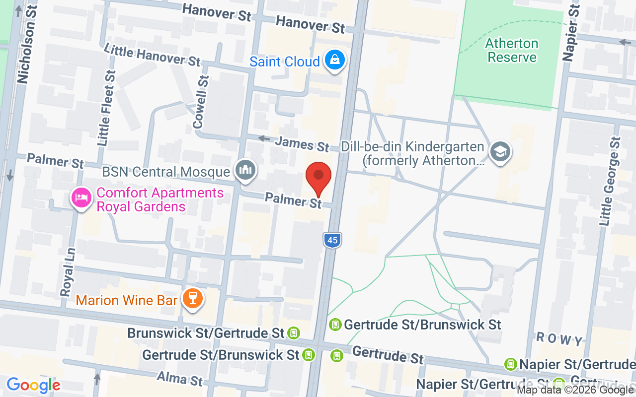 Map showing the location of Fawn Studio