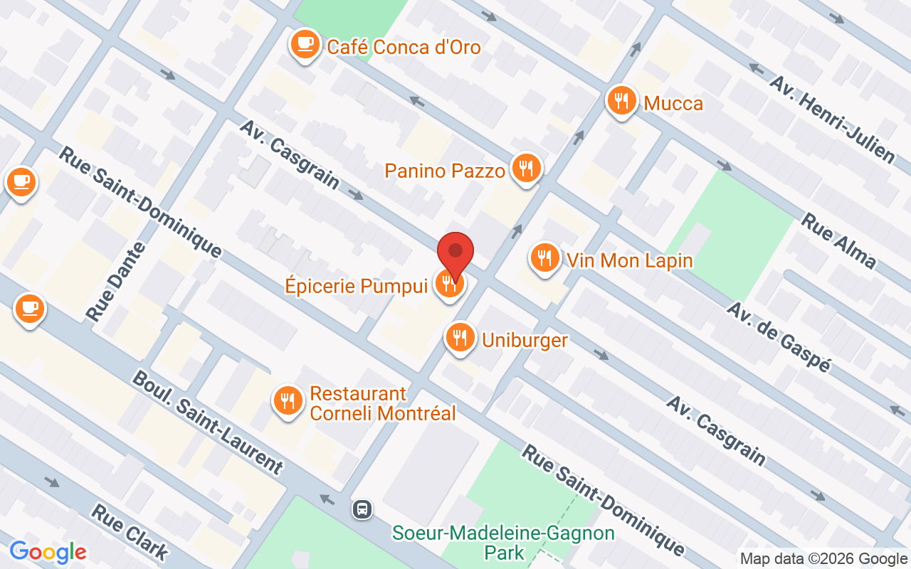 Map showing the location of Salon Freyja