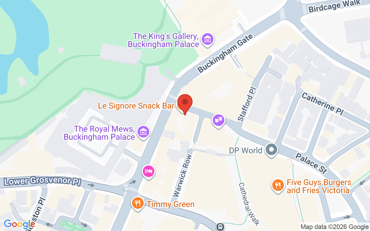 Map showing the location of Queen’s Beauty Salon