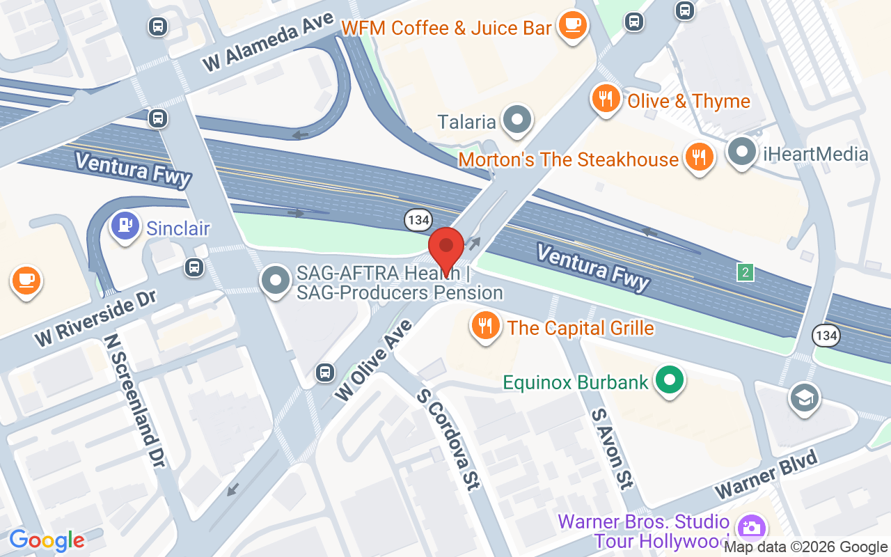 Map showing the location of Queen of the Nile Beauty Salon