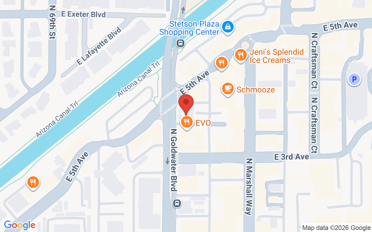 Map showing the location of Paramount Hair & Extensions llc, Arizona