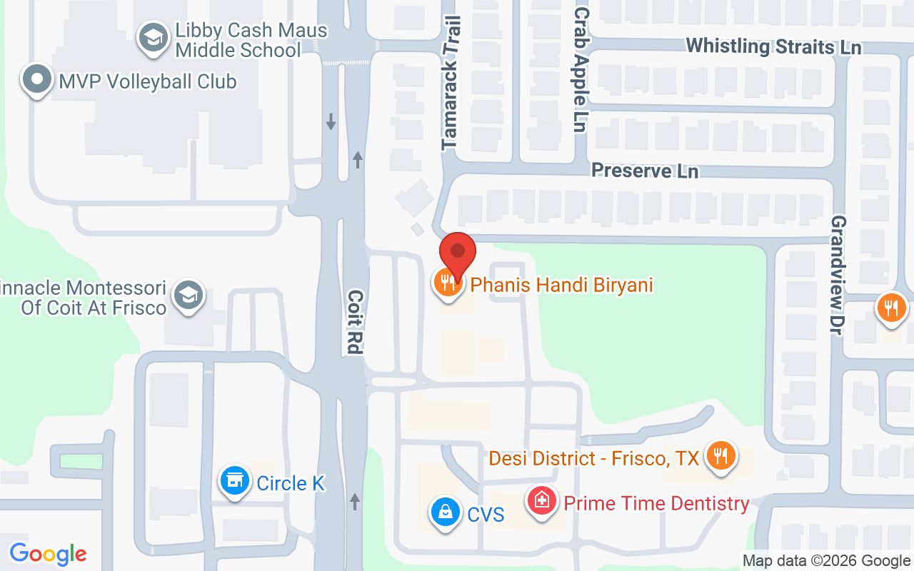Map showing the location of Color Couture Hair Bar