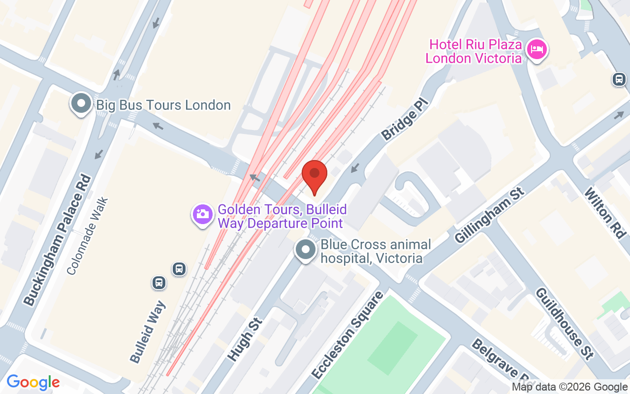 Map showing the location of Victoria Beauty Salon