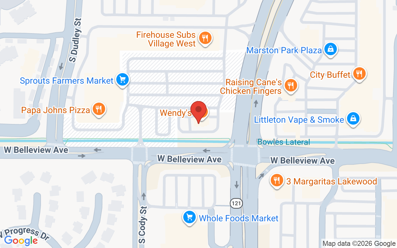 Map showing the location of Silver Palm Salon & Spa