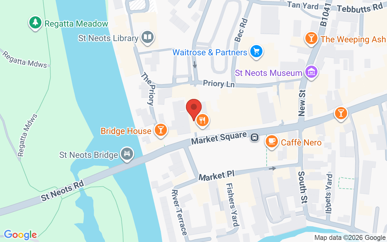 Map showing the location of Saints Hair and Beauty