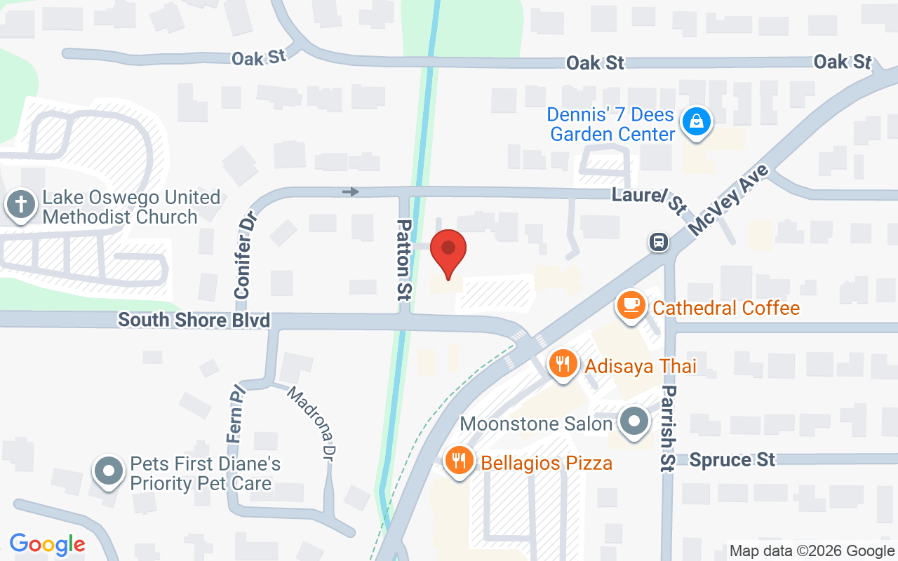Map showing the location of Anna Hair Studio